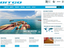 Tablet Screenshot of ditco-shipsuppliers.com